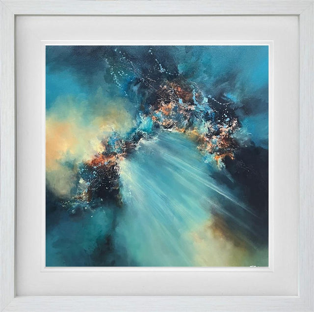 lunar silence ii original framed by alison johnson