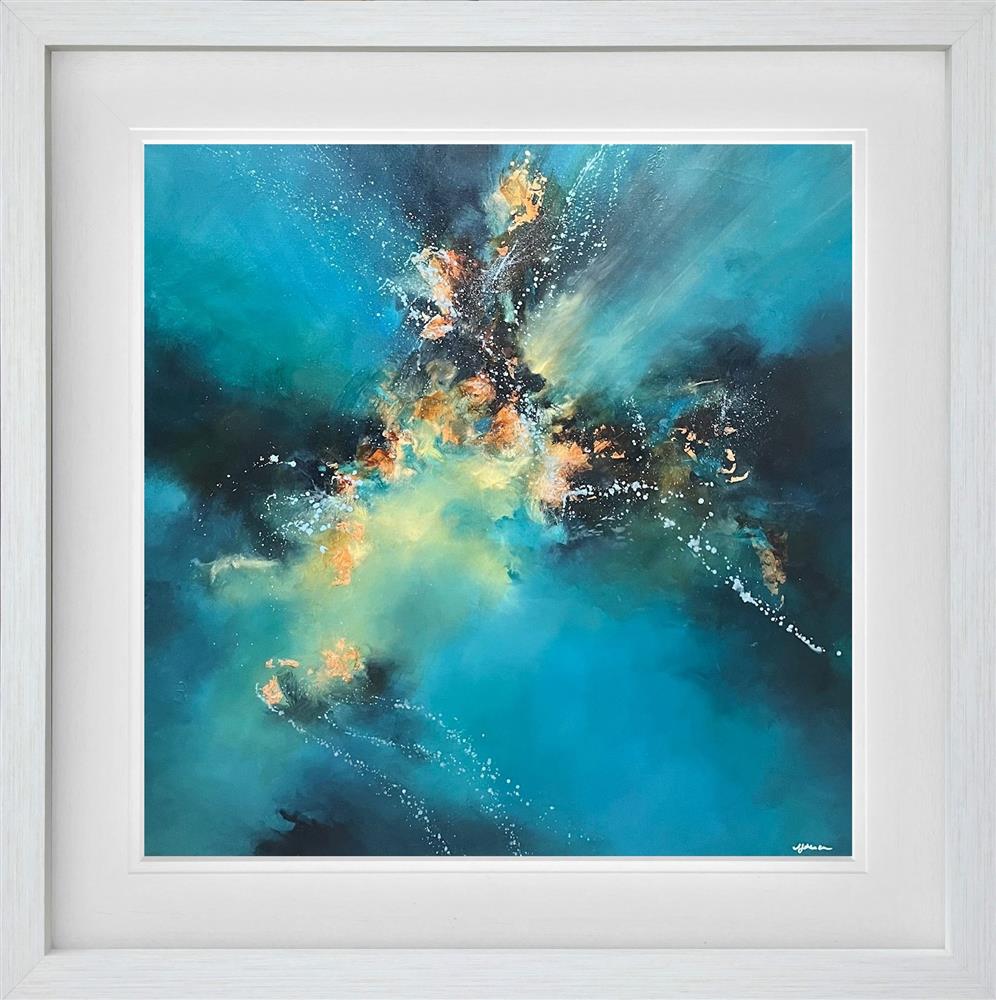 between constellations framed original by artist alison johnson