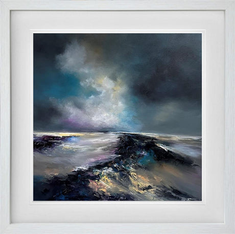 echoes of morning rain framed original by artist alison johnson
