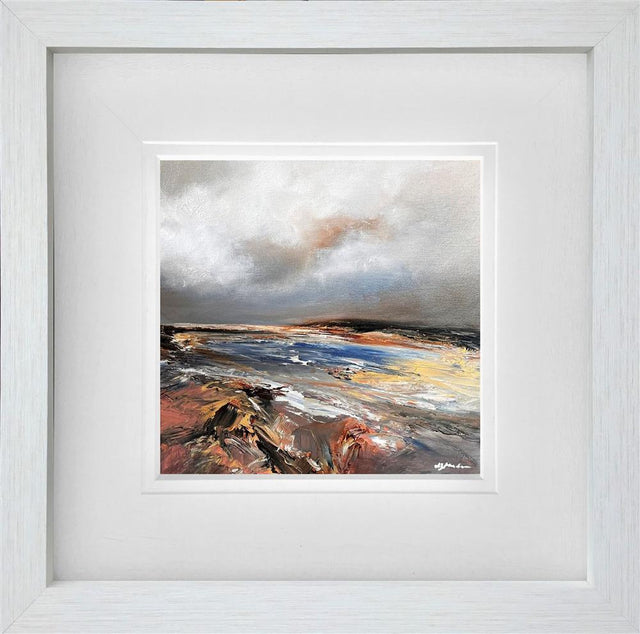 the weight of golden clouds original framed by artist alison johnson
