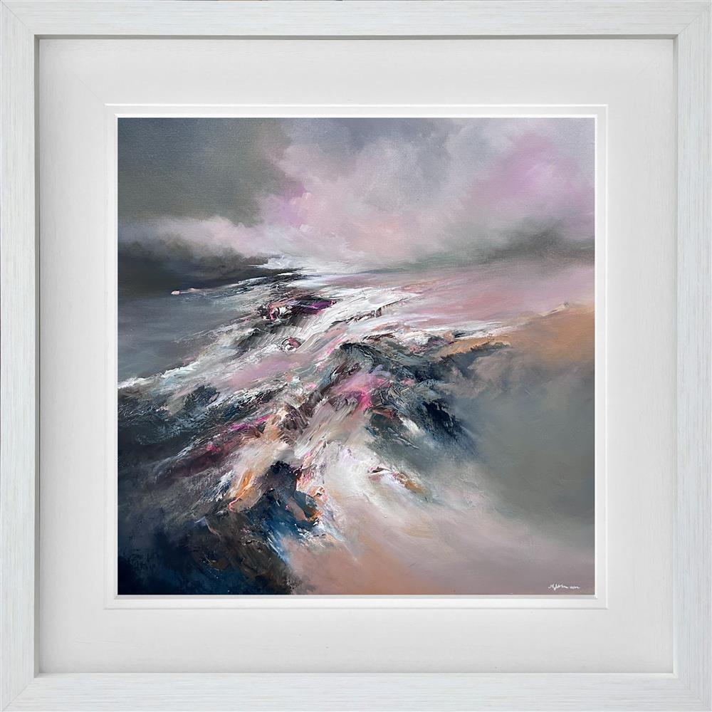 light cascade framed original by artist alison johnson