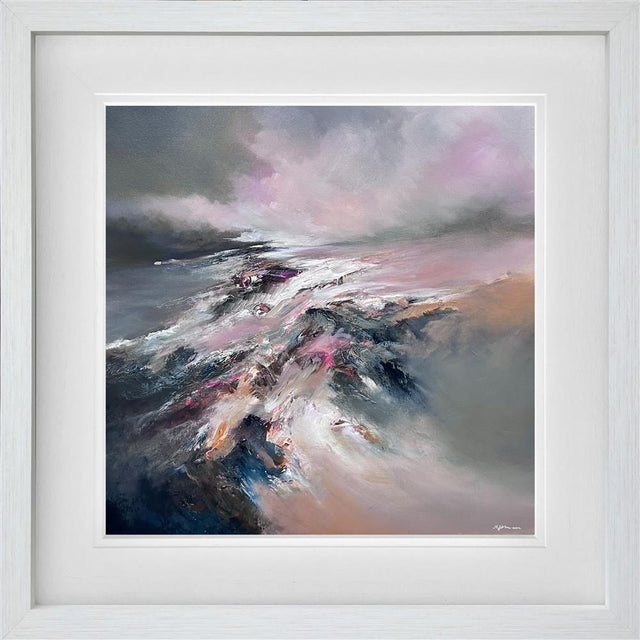 light cascade framed original by artist alison johnson