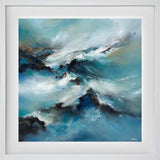 Cross current framed original by artist alison johnson