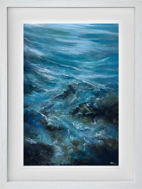 hidden Reef framed original by artist alison johnson
