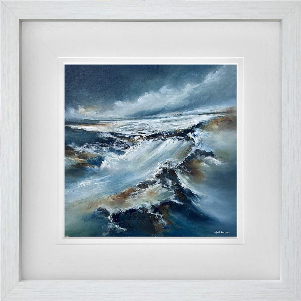 swell of water framed original by artist alison johnson