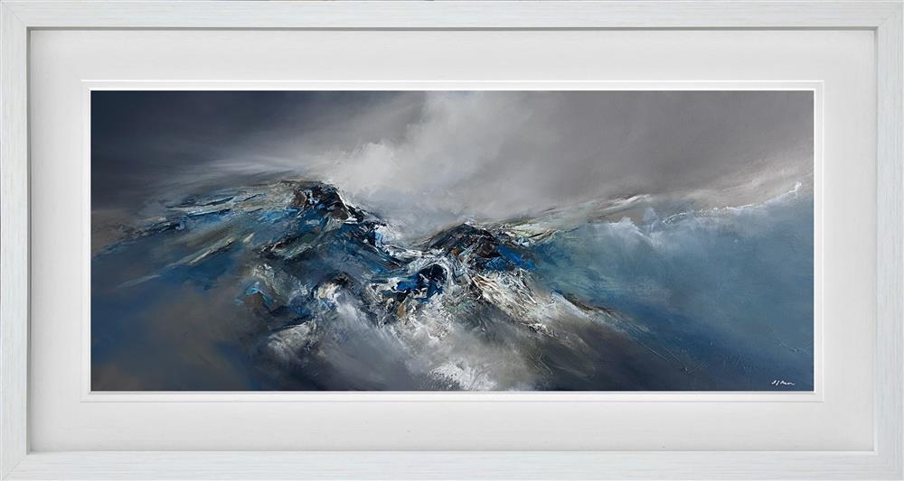 ridge line framed original by artist alison johnson