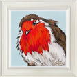 riley a colourful original framed of a robin by aritst amy louise