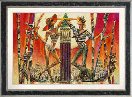 Silent Gondaliers framed print by artist andrei protsouk