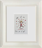 all of me original sketch framed by artist michael abrams