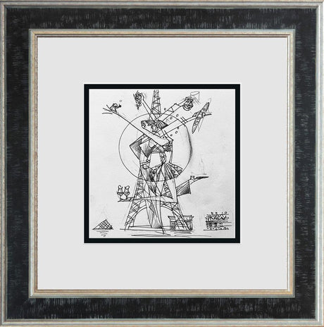 appitzing kiss study framed orignal by artist andrei protsouk