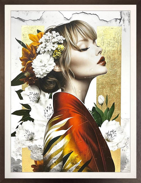 benifude framed original by artist chuck
