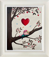 Better when we're together framed original by artist michael abrams