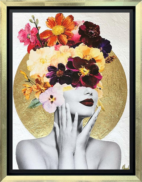 calanthe framed original by artist chuck