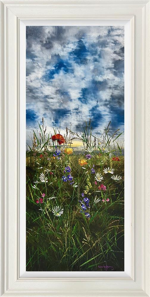 clouds over the wild framed original by artist kimberley harris