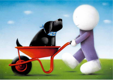 Daisy Trail Mounted Print by Artist Doug Hyde