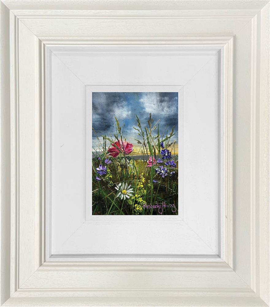 dancing in the wind miniature framed original by artist kimberley harris