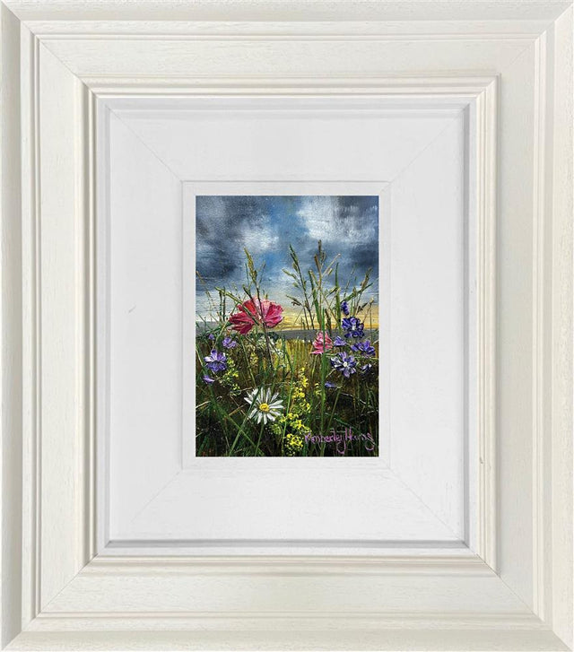 dancing in the wind miniature framed original by artist kimberley harris