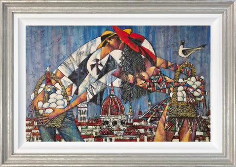 egg baskets tour collection framed original by artist andrei protsouk