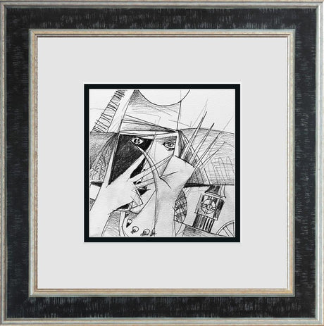 eye phone study framed original by artist andrei protsouk