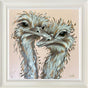 feathered and fierce framed original by artist amy louise
