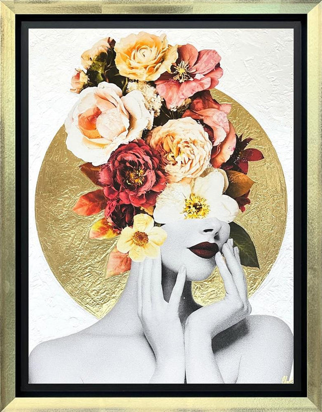 florienne framed original by artist chuck