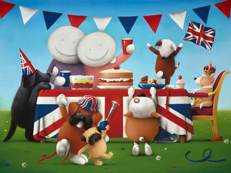 Garden Party Mounted Print by Artist Doug Hyde