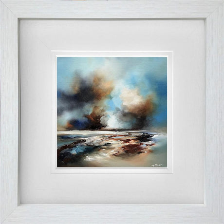 gentle lands framed original by artist alison johnson