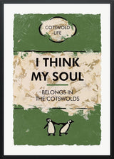 i think my soul deluxe framed print by artist hue folk