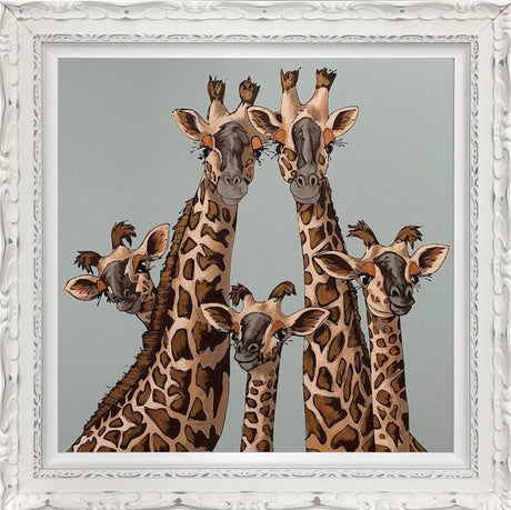 high five oval room blue framed print by artist amy louise