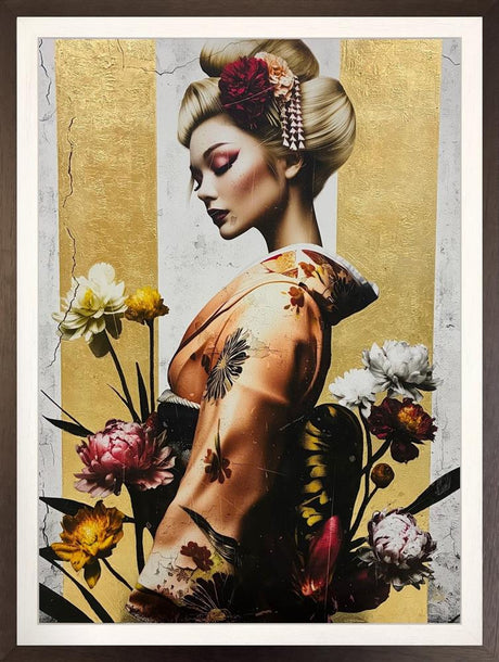 himeta kotoba unspoken words framed original by artist chuck