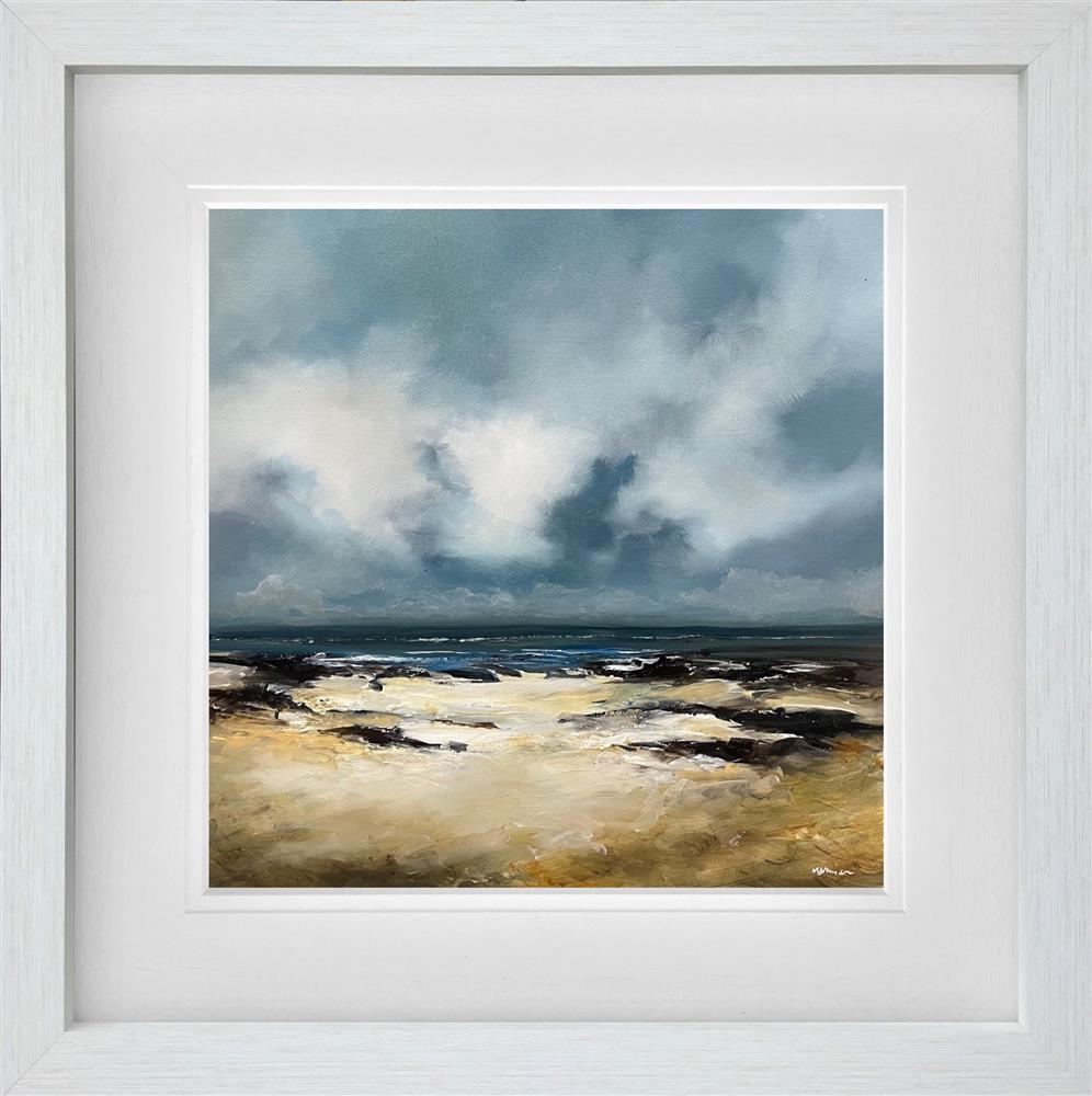 holding us in stillness framed original by artist alison johnson