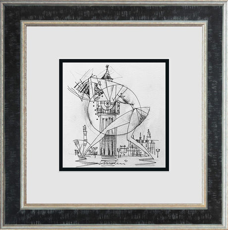 london life guards framed original study by artist andrei protsouk