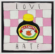 love hate framed original by artist michael abrams