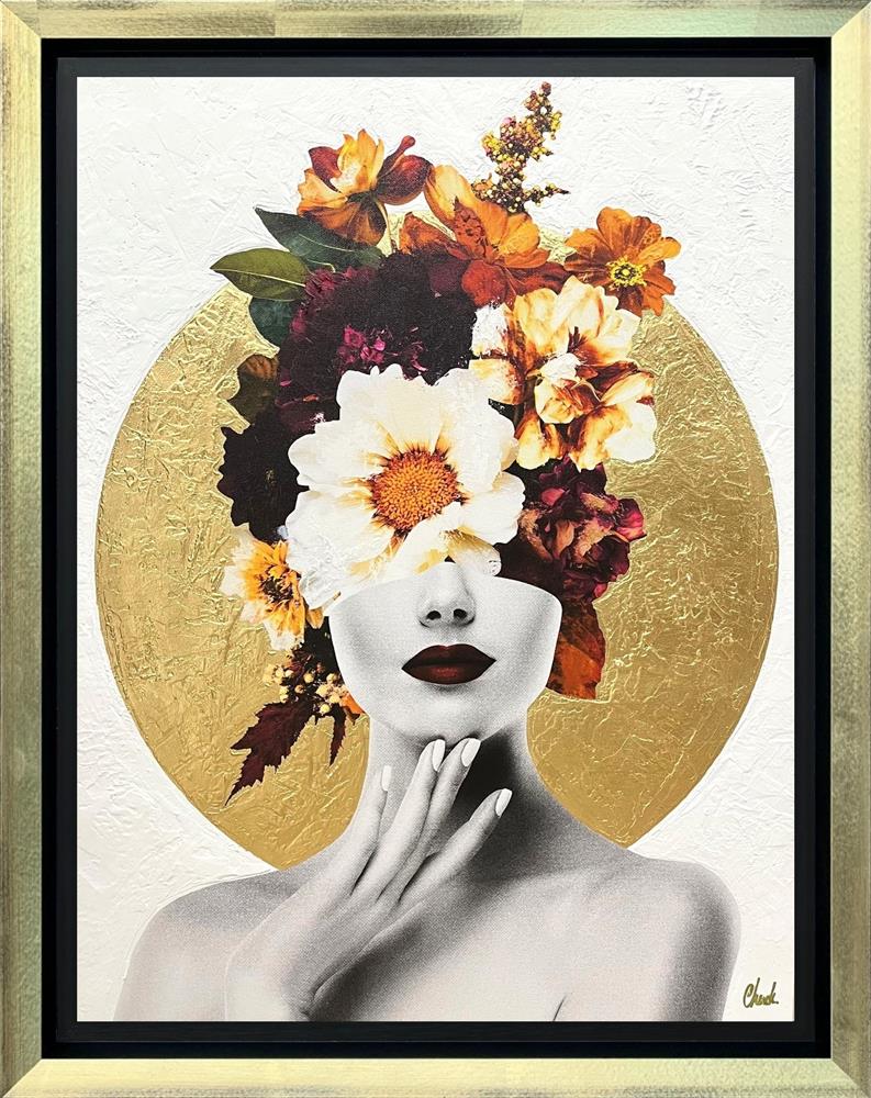 lunaria framed original framed by artist chuck