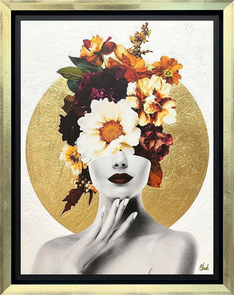 lunaria framed original framed by artist chuck