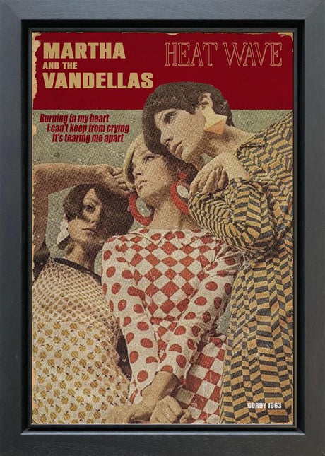 martha and the vandellas framed orignal by artist linda charles