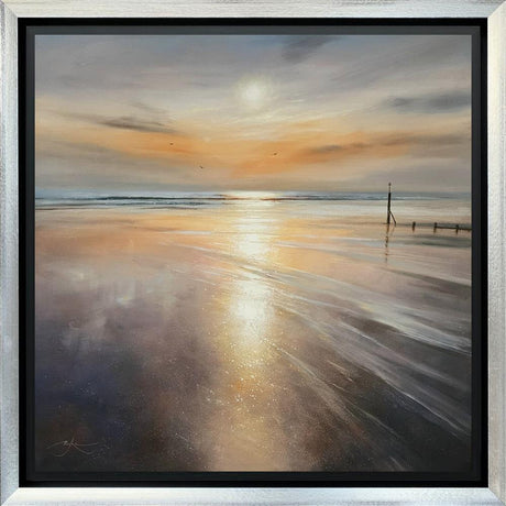 out with the tide framed original by artist ben payne