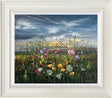 petal reverie framed original by artist kimberley harris