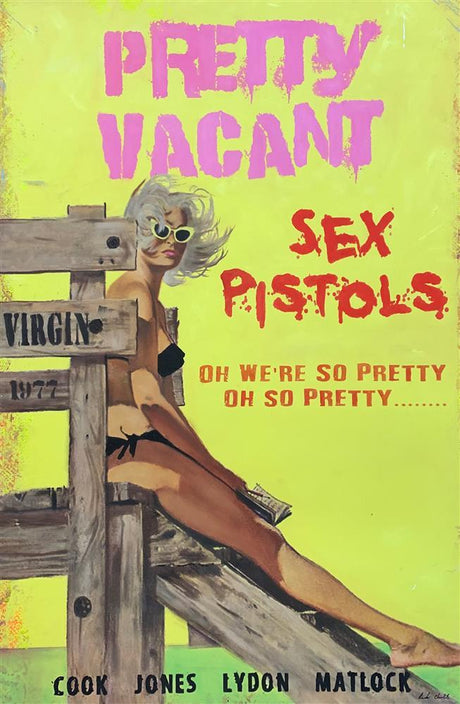 pretty vacant miniature framed print by artist linda charles