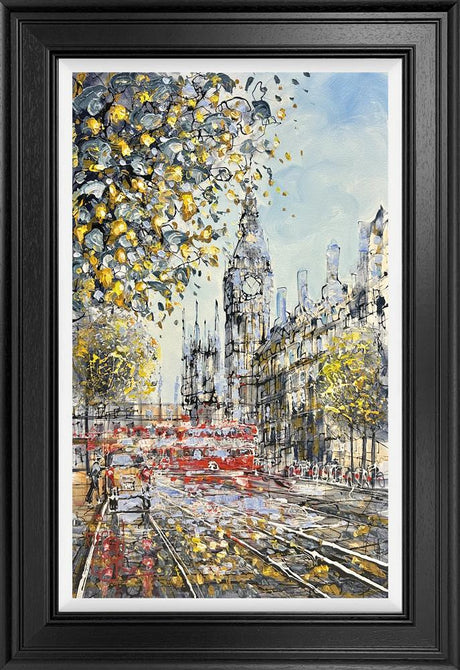 red route rush original framed by artist nigel cooke
