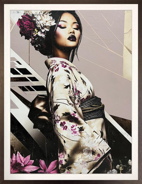 sabi no hada framed original by artist chuck