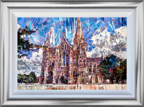 salisbury heights framed original by artist colin brown