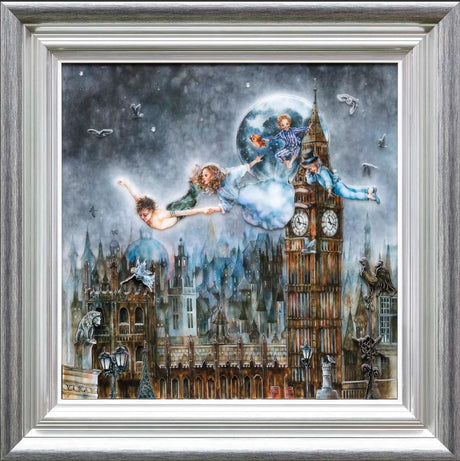 Second Star to the left and straight on til morning framed by artist Kerry Darlington