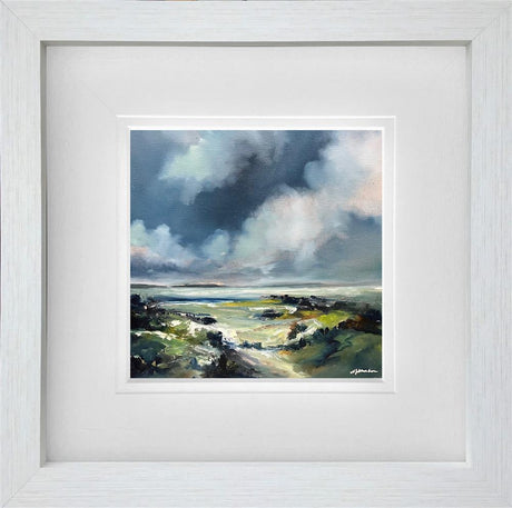 silken skies framed original by artist alison johnson
