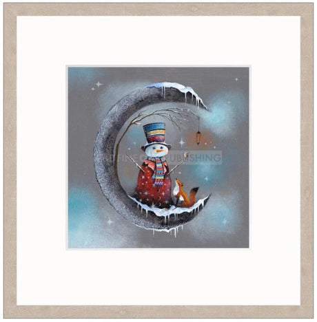 snowman and friends framed print by artist gary walton