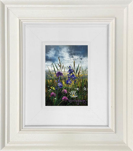 soft whisprs miniature original framed by artist kimberley harris