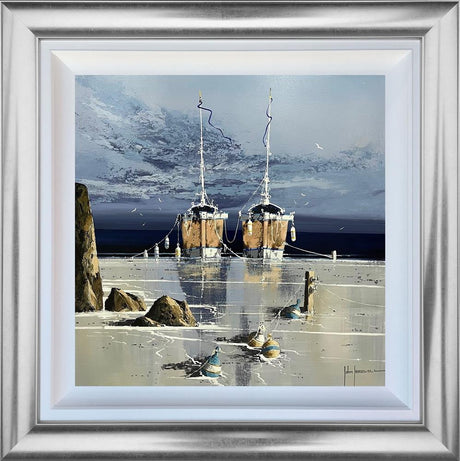 tethered to tranquility framed original by artist john horsewell