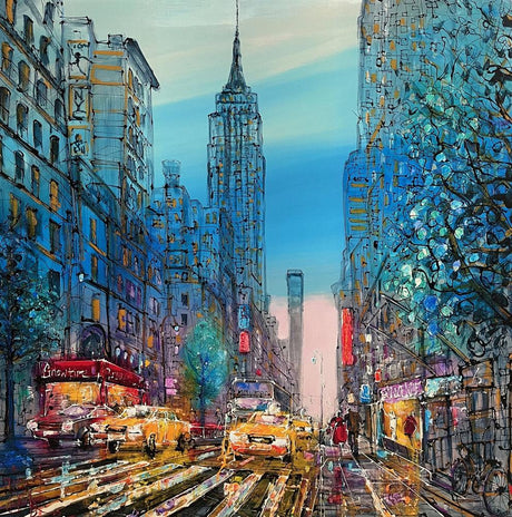 the big apple canvas deluxe framed print by artist nigel cooke
