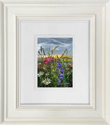 the harvest miniature framed original by artist michael abrams