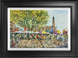 the market square framed original by artist nigel cooke